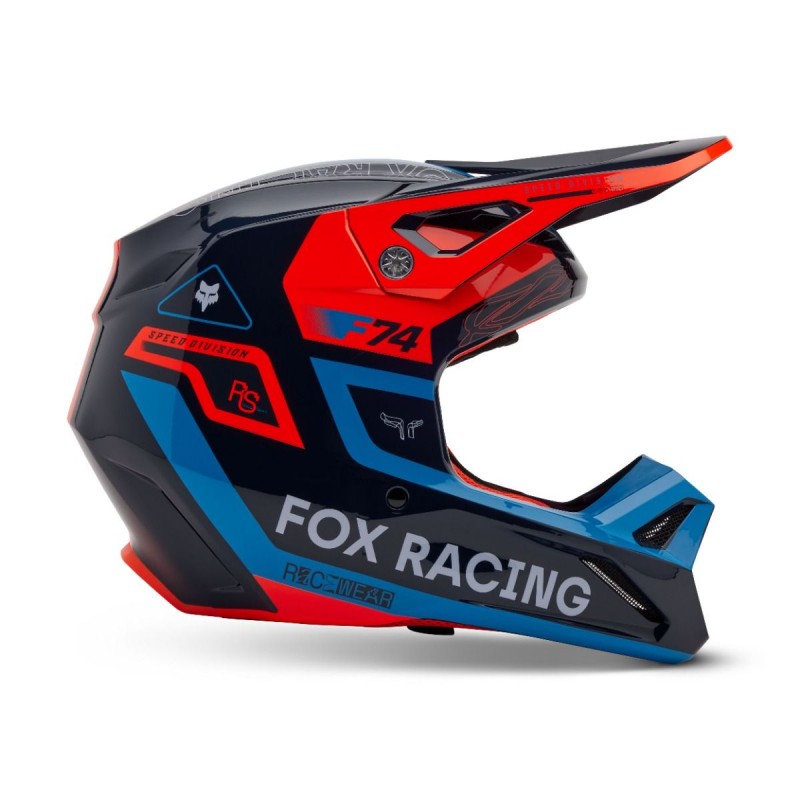 2025 fox v1 race spec motocross helmet midnight