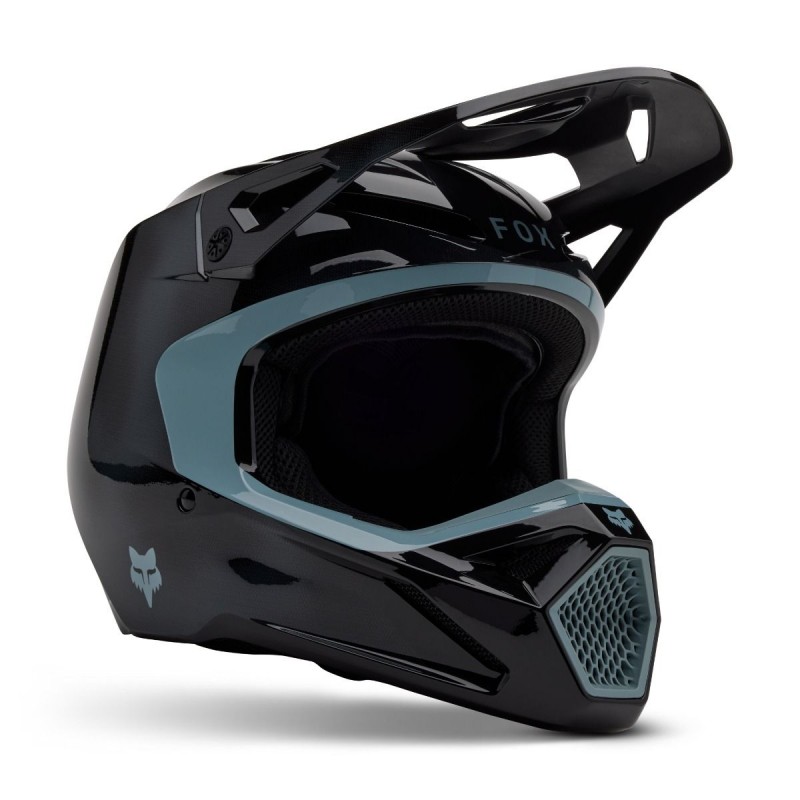 2025 fox v1 taunt motocross helmet black