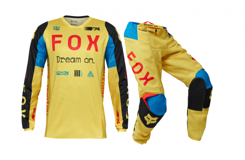 2025 fox 180 race spec motocross gear pale yellow