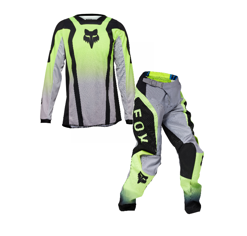 2025 fox 180 lean youth motocross gear flo yellow brand: fox mx