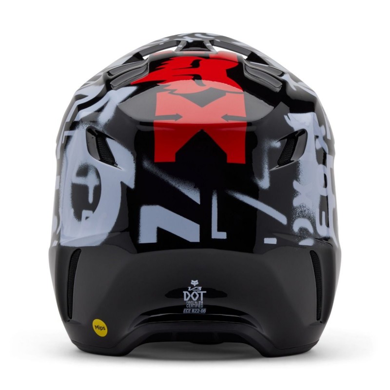 2025 Fox V3 SEVENTY4 BLACK Motocross Helmet w