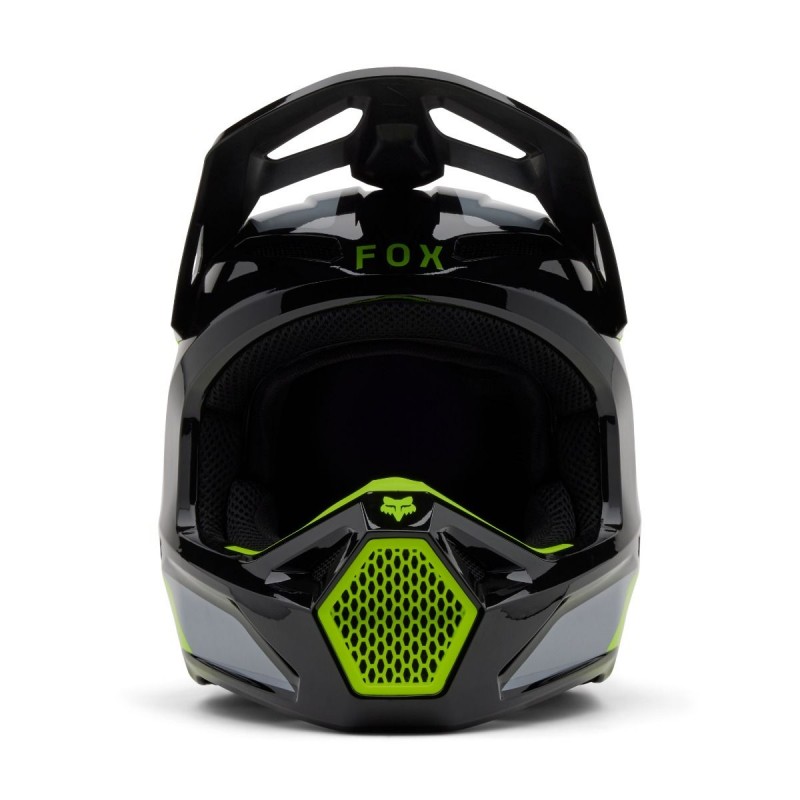 2025 Fox Youth V1 Lean Motocross Helmet Grey 