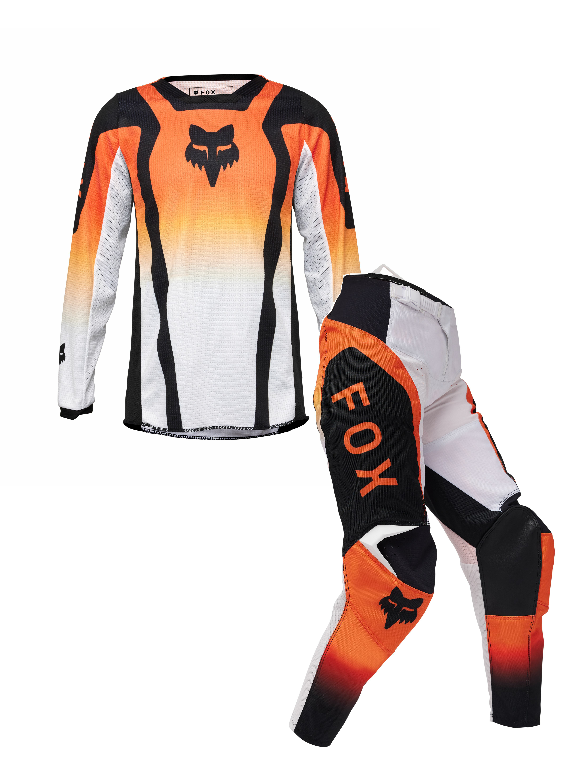 2025 fox 180 lean youth motocross gear flo or