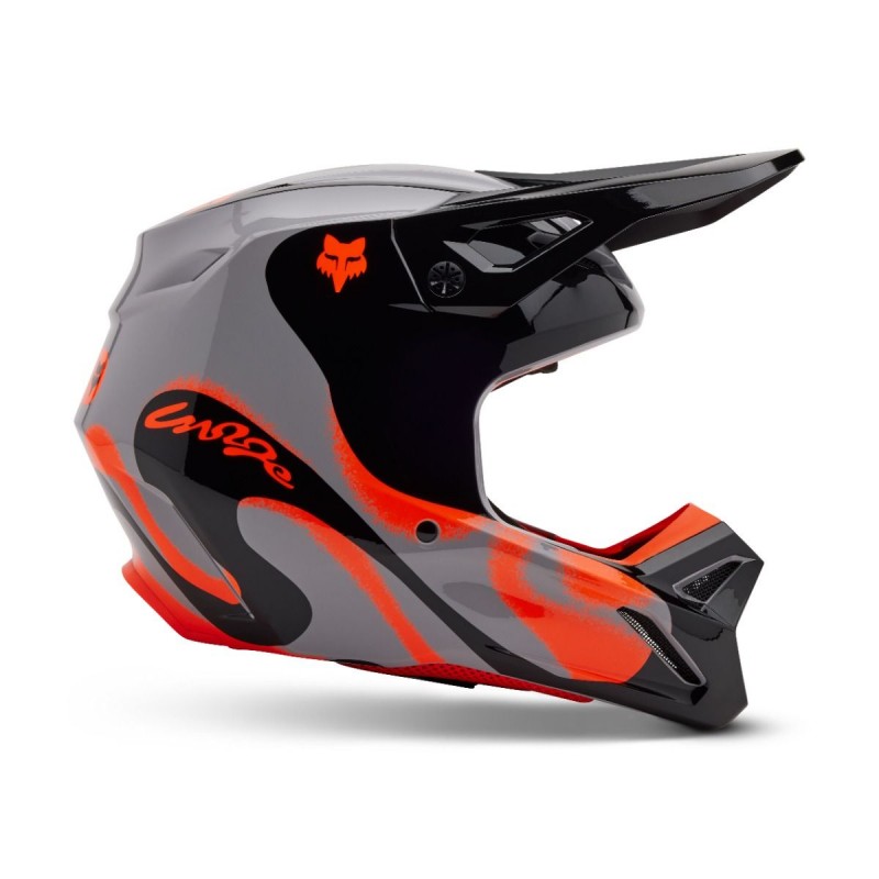 2025 Fox V1 Emotion Motocross Helmet Steel Gr