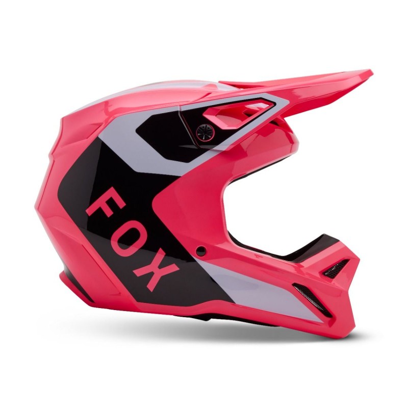 2025 Fox Youth V1 Lean Motocross Helmet Pink