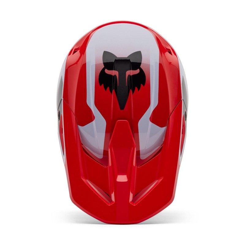 2025 Fox V1 Lean Motocross Helmet Flo Red