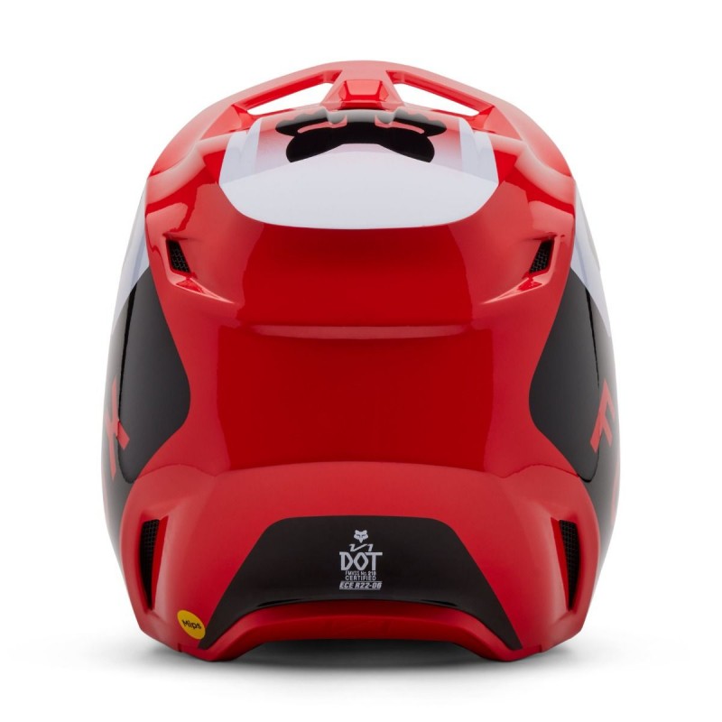 2025 Fox V1 Lean Motocross Helmet Flo Red