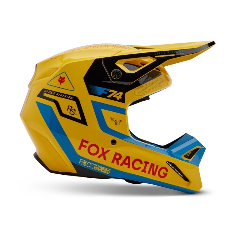 2025 Fox V1 Race Spec Motocross Helmet Pale Y