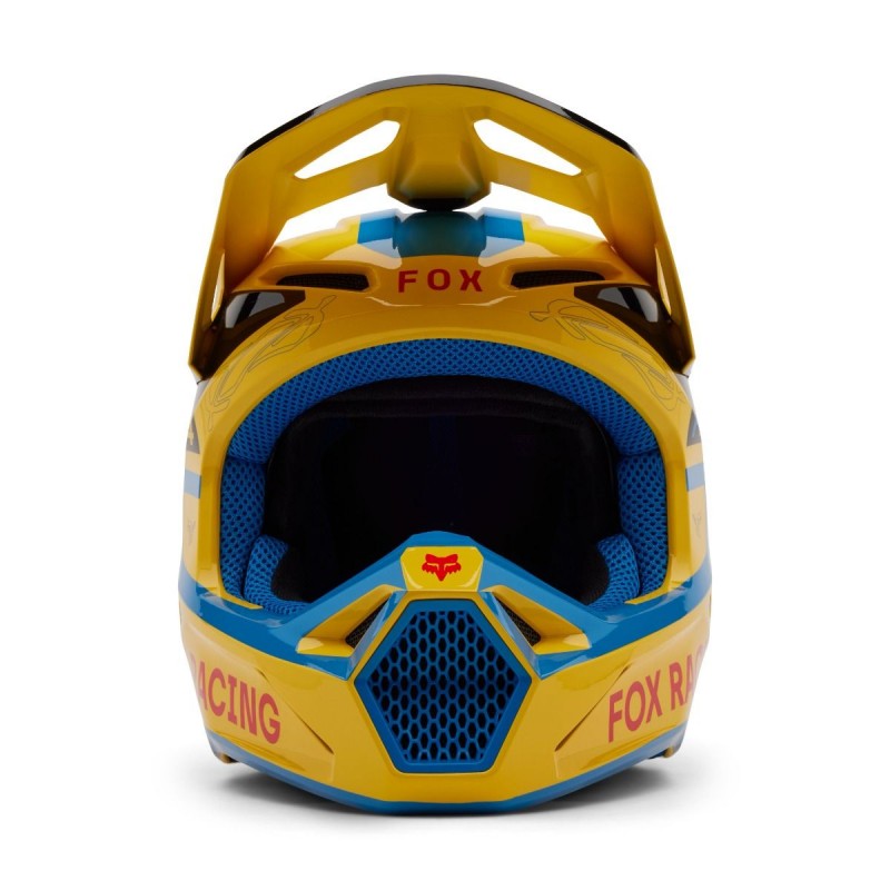 2025 Fox V1 Race Spec Motocross Helmet Pale Y