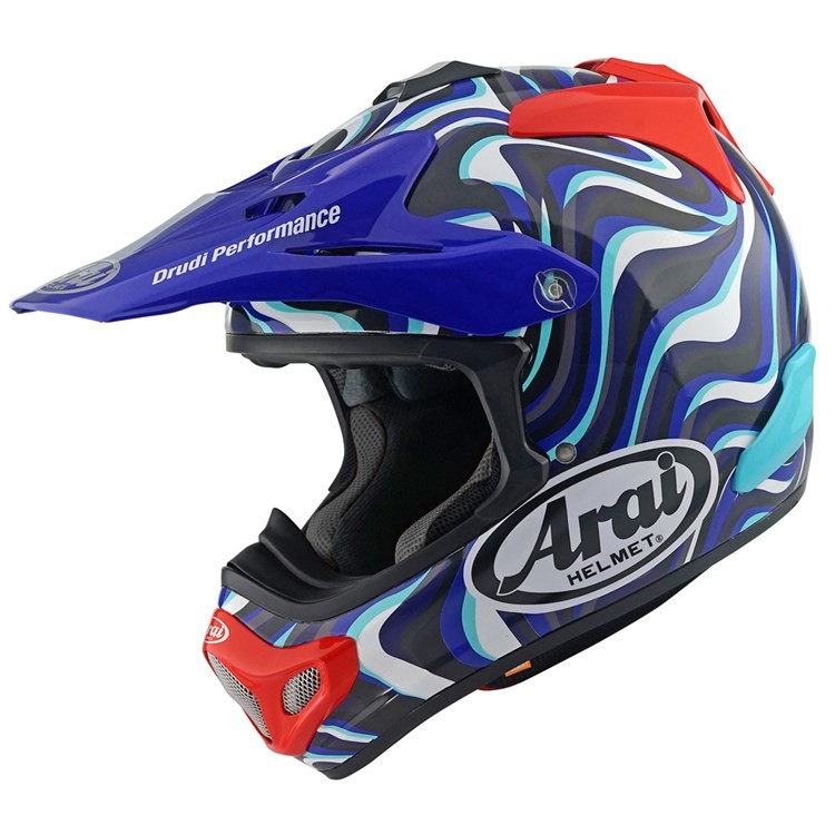 helmet mx-v evo stream blue