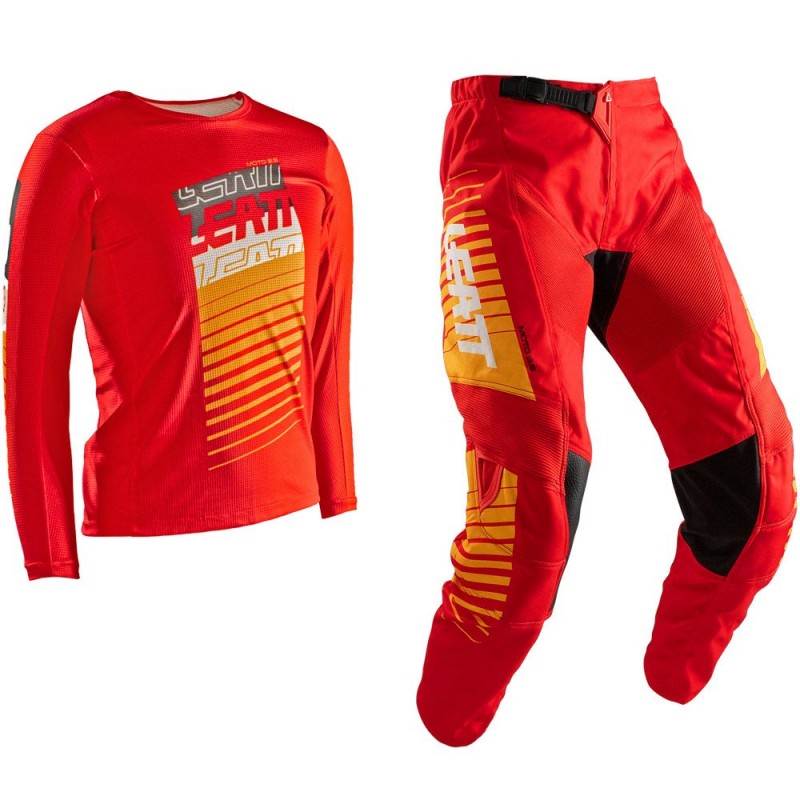 2025 leatt 3.5 youth motocross gear red