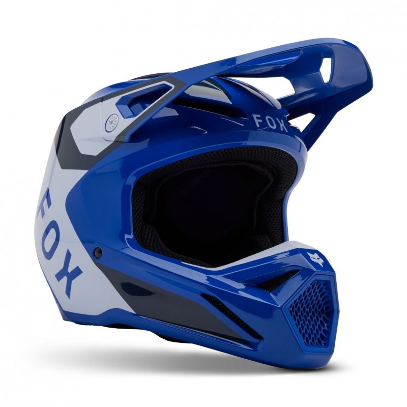 2025 fox v1 lean motocross helmet blue